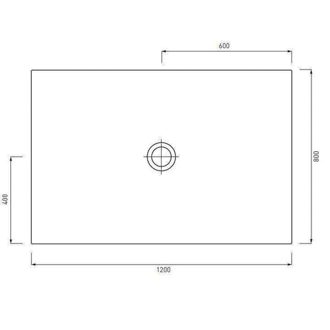 CINQUANTA PIATTO DOCCIA 80X120 H5 CANAPA CIELO PD580120CN-Archigo.it
