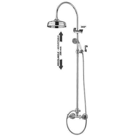 COLONNA DOCCIA BELINDA CON DEVIATORE +RID.3/4 +SOF/DOC.BELINDA+ FBLV168R BRONZATO PAFFONI ZCOL000BR-Archigo.it