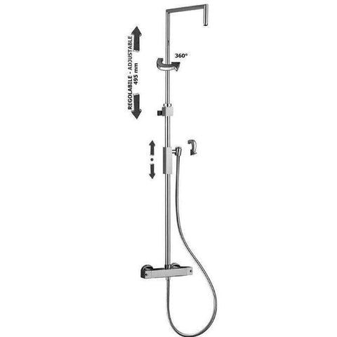 COLONNA DOCCIA SYNCRO TOP SENZA DEV CON FLX SILV SENZA SOFF.S/DOCCIA + LEQ269CR  PAFFONI ZCOL655CRX-Archigo.it