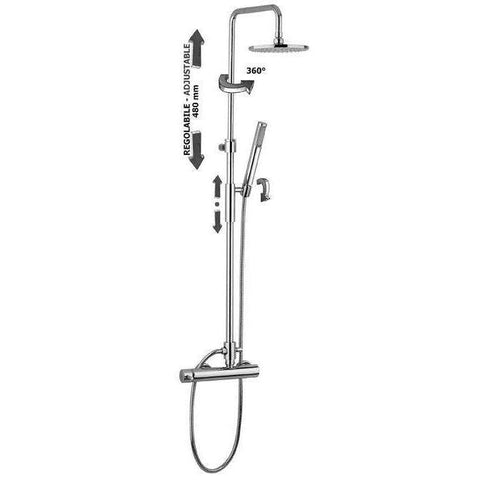 COLONNA REGOLABILE MASTER PLUS+C/DEV+D.BIRILLO+SOF.MASTER+ SK168R CROMO PAFFONI ZCOL601CR-Archigo.it