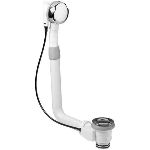 COLONNA SCARICO VASCA IN PLASTICA SENZA SIFONE STEEL LOOKING PAFFONI ZACC118ST-Archigo.it