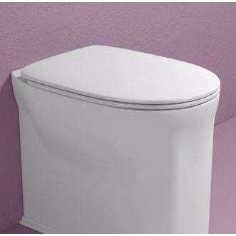 COPRIWC MADRE SLIM DISCESA RALLENTATA LATTE  FLAMINIA MACW05LAT-Archigo.it