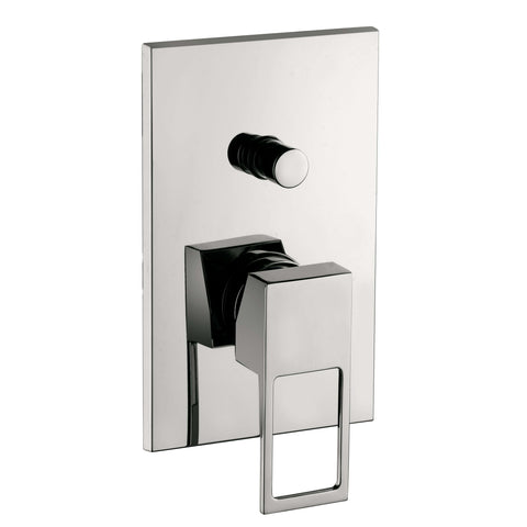 EF015 EFFE MISCELATORE MONOCOMANDO INCASSO DOCCIA CON DEVIATORE CROMATO E PIASTRA INOX PAFFONI-Archigo.it