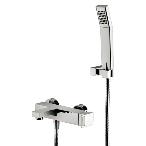 EF023 EFFE MISCELATORE MONOCOMANDO ESTERNO VASCA/DOCCIA CON DUPLEX CROMATO PAFFONI-Archigo.it