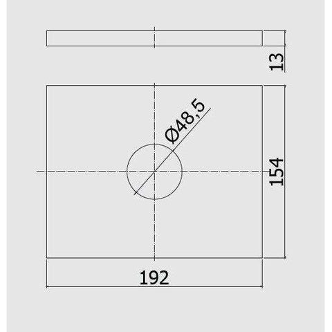 EFBOX010 EFFE PARTE ESTERNA MISCELATORE INCASSO DOCCIA CROMATO PAFFONI-Archigo.it