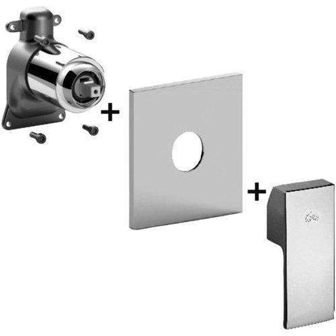 ELBOX010 ELLE PARTE ESTERNA MISCELATORE INCASSO DOCCIA CROMATO PAFFONI-Archigo.it