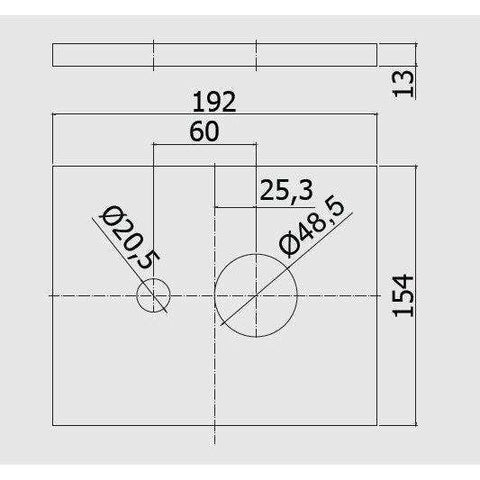 ELBOX015 ELLE PARTE ESTERNA MISCELATORE INCASSO DOCCIA CON DEVIATORE CROMATO PAFFONI-Archigo.it