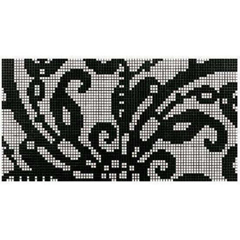 EMBROIDERY BLACK  DECORI OPUS ROMANO BISAZZA CON KIT DI INSTALLAZIONE 06004531SLK-Archigo.it