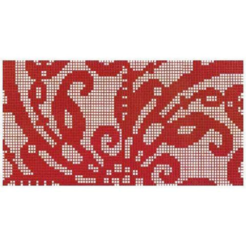 EMBROIDERY RED  DECORI OPUS ROMANO BISAZZA CON KIT DI INSTALLAZIONE 06004533SLK-Archigo.it
