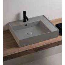 ENJOY + AMEDEO LAVABO RETTANGOLARE 60 DA APPOGGIO TALCO CIELO EJLAA60TL-Archigo.it