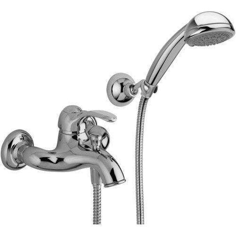 FA024 FLAVIA MISCELATORE MONOCOMANDO ESTERNO VASCA CON DUPLEX CROMATO PAFFONI-Archigo.it