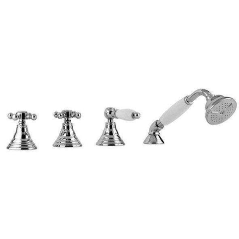 FBLV041 BELINDA GRUPPO BORDO VASCA 4 FORI CROMATO PAFFONI-Archigo.it