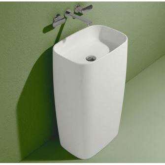 FLAG LAVABO 52 FREESTANDING PARETE BIANCO  FLAMINIA FG52P-Archigo.it