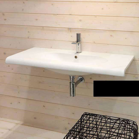 FLUID LAVABO SOSPESO 100 NERO CIELO FLLS100N-Archigo.it