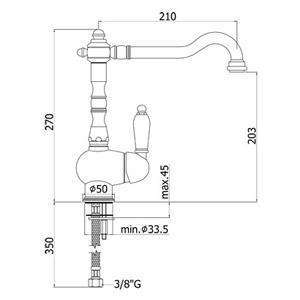 FME181 MELISSA MISCELATORE MONOCOMANDO LAVELLO CROMATO PAFFONI-Archigo.it