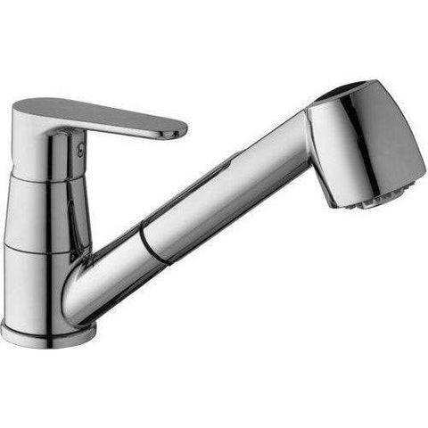 GR183 GREEN MISCELATORE MONOCOMANDO LAVELLO CON DOCCETTA CROMATO PAFFONI-Archigo.it