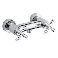 GRUPPO DOCCIA ESTERNO 1/2' CON DUPLEX QUATTRO CROMO PAFFONI QTV168DCR-Archigo.it