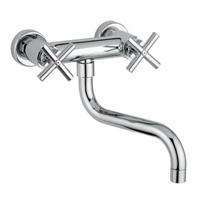 GRUPPO LAVELLO A MURO QUATTRO CROMO PAFFONI QTV161CR-Archigo.it