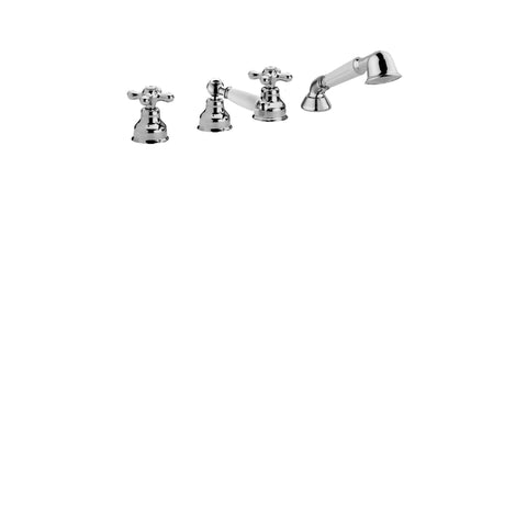 IRV042 IRIS GRUPPO BORDO VASCA 4 FORI CROMO/GOLDEN FLASH PAFFONI-Archigo.it