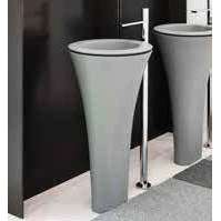 KARIM COLONNA AMEDEO PER LAVABO TONDO CEMENTO CIELO AMCOLTCM-Archigo.it