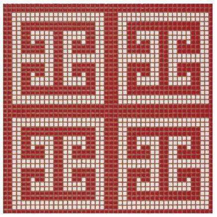 KEY WHITE RED  DECORI OPUS ROMANO BISAZZA CON KIT DI INSTALLAZIONE 06004537SLK-Archigo.it