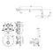 KITLIQ018 LIGHT KIT DOCCIA COMPLETO CROMATO PAFFONI-Archigo.it