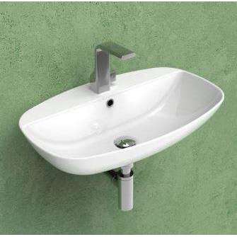 LAVABO 60 NUDASLIM CON PIANO RUBINETTERIA ARGILLA  FLAMINIA ND60PRARG-Archigo.it