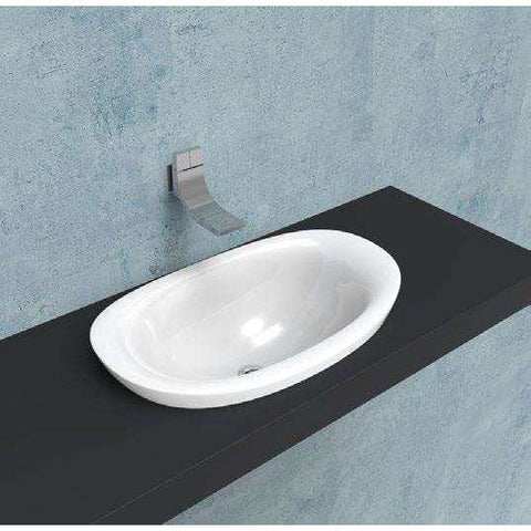 LAVABO 75 INCASSO IO NERO  FLAMINIA IO4275NER-Archigo.it