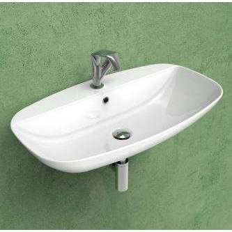 LAVABO 75 NUDASLIM CON PIANO RUBINETTERIA PETROLIO  FLAMINIA ND75PRPET-Archigo.it