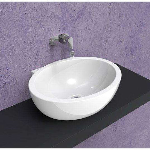 LAVABO DIP FORO CENTRALE GRAFITE  FLAMINIA DP482GRA-Archigo.it