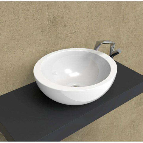 LAVABO FONTE TONDA 52 APPOGGIO GRIGIO LAVA  FLAMINIA FT52LGLA-Archigo.it