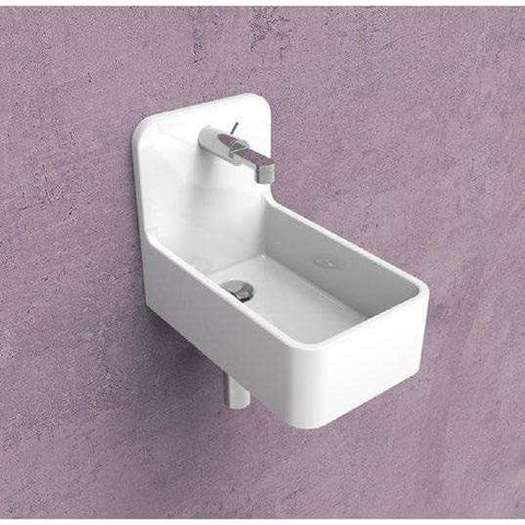 LAVABO MINIWASH 25X42 SOSPESO BIANCO  FLAMINIA MWL25-Archigo.it