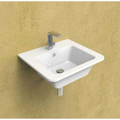 LAVABO VOLO 52 APPOGGIO - SOSPESO BIANCO  FLAMINIA VL52L-Archigo.it