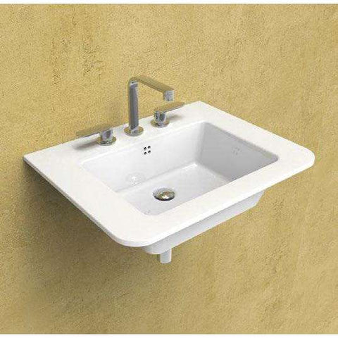 LAVABO VOLO 66 APPOGGIO - SOSPESO BIANCO  FLAMINIA VL66L-Archigo.it