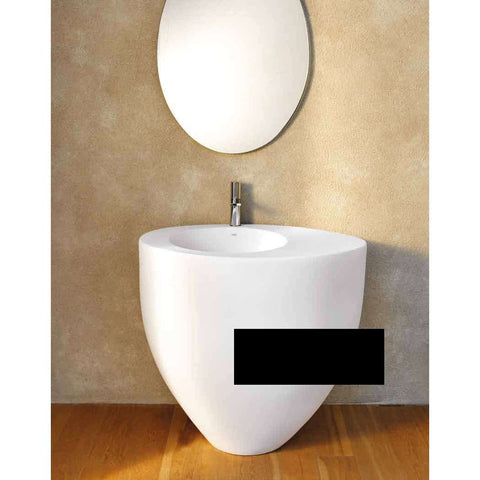 LE GIARE LAVABO FREESTANDING A PARETE NERO CIELO LGFREEN-Archigo.it