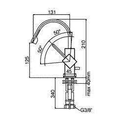 LEA838 LEVEL MISCELATORE MONOCOMANDO BIDET CROMATO PAFFONI-Archigo.it
