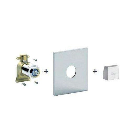 LECBOX010 LEVEL PARTE ESTERNA MISCELATORE INCASSO DOCCIA CROMATO PAFFONI-Archigo.it