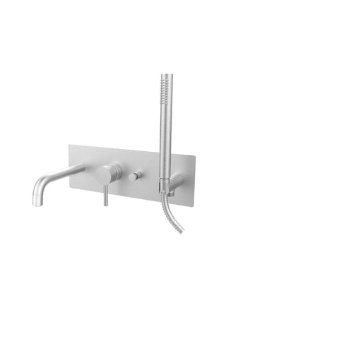 LIG001 LIGHT MISCELATORE MONOCOMANDO INCASSO VASCA/DOCCIA STEEL PAFFONI-Archigo.it