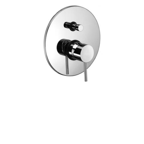 LIG015 LIGHT MISCELATORE MONOCOMANDO INCASSO DOCCIA CON DEVIATORE CROMATO PAFFONI-Archigo.it