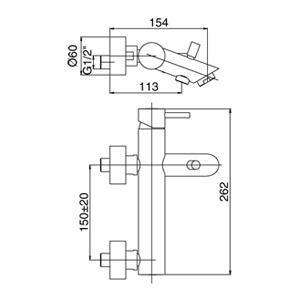 LIG022 LIGHT MISCELATORE ESTERNO VASCA SENZA DUPLEX STEEL PAFFONI-Archigo.it