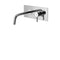 LIG101 LIGHT MISCELATORE LAVABO INCASSO 2 FORI CROMATO CON PIASTRA INOX PAFFONI-Archigo.it