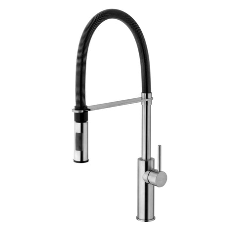 LIG179 LIGHT MISCELATORE LAVELLO PROFESSIONALE STEEL/NERO OPACO PAFFONI-Archigo.it