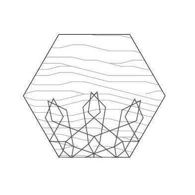 MARRON GLACE' ESAGONALE SPIROGRAPH 1 LASER 20,2X23,3 WOOD BISAZZA  14WESL0036-Archigo.it