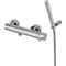 MISCELATORE DOCCIA EST. 1/2' CON DUPLEX DOCCIA MASTER FLX.LUX LIGHT NERO OPACO PAFFONI LIG168DNO-Archigo.it