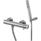 MISCELATORE DOCCIA EST. 1/2' LIGHT STEEL LOOKING PAFFONI LIG168ST-Archigo.it