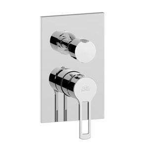 MISCELATORE INCASSO CON DEVIATORE CON 2 USCITE WEST CROMO PAFFONI WS018CR-Archigo.it