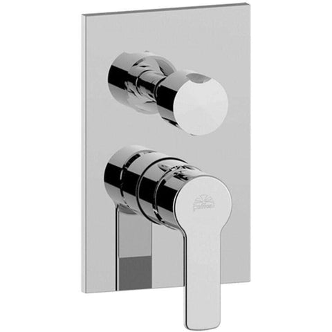 MISCELATORE INCASSO CON DEVIATORE CON 3 USCITE PIASTRA METALLO RED PAFFONI RED019CR/M-Archigo.it