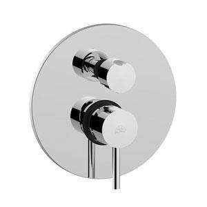 MISCELATORE INCASSO CON DEVIATORE CON 3 USCITE STICK CROMO PAFFONI SK019CR-Archigo.it