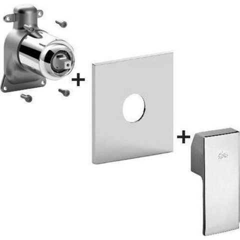 MISCELATORE INCASSO CON DEVIATORE PBOX 015 PIASTRA ABS LEVA ASTA LEVEL CROMO PAFFONI LEABOX015CR-Archigo.it