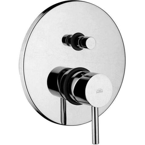 MISCELATORE INCASSO CON DEVIATORE STICK STEEL LOOKING PAFFONI SK015ST-Archigo.it